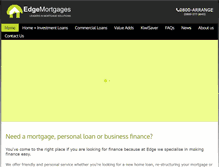 Tablet Screenshot of edgemortgages.co.nz